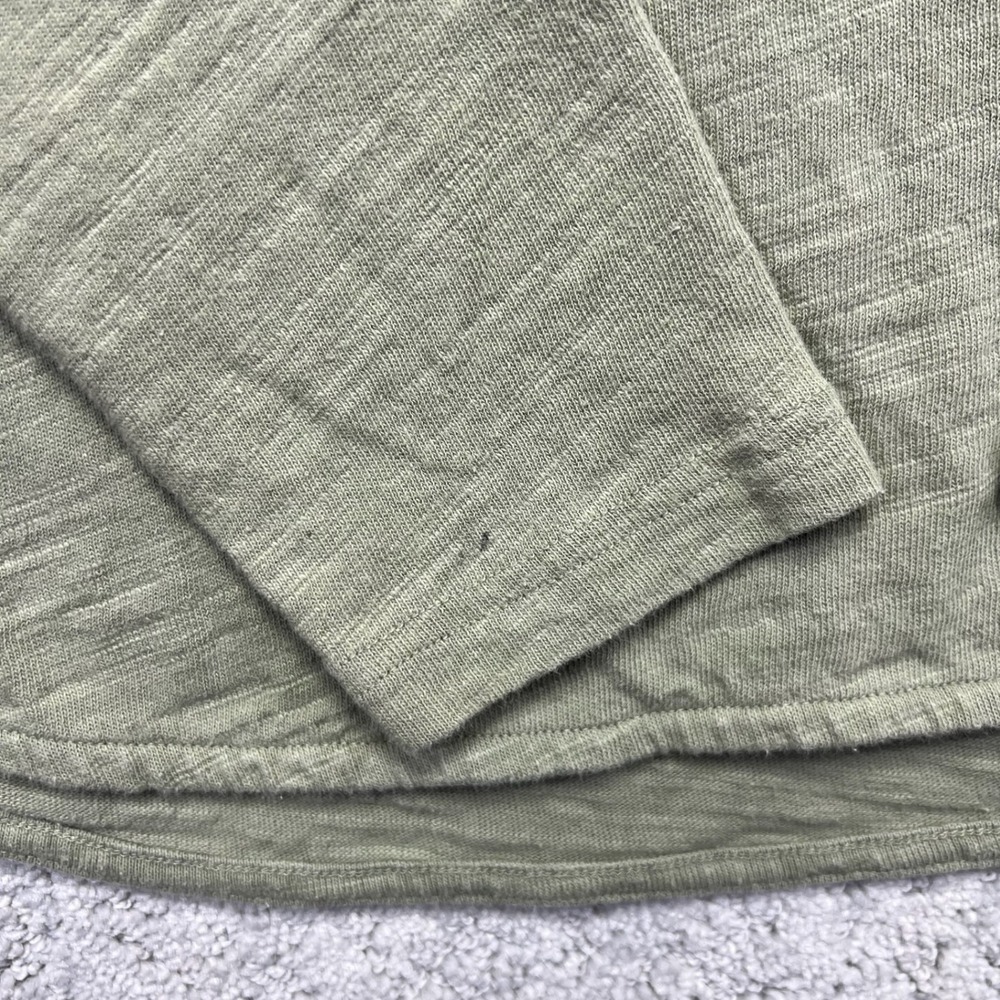 Duluth Trading Co Longsleeve Shirt Womens M Green Split Neck Slow With The Flow - Picture 6 of 15